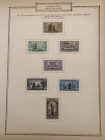 Cirenaica, Regione Orientale della Libia - 1931 - francobolli commemorativi VII° Centenario della morte di S. Antonio da Padova - 7 semplari - sovrast...