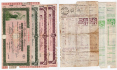 Repubblica Italiana - Lotto di 4 Buoni Fruttiferi Postali scaduti: 2 esemplari da 1000 Lire, Pralungo Vercelli; 1 esemplare da 10.000 Lire, Azeglio To...