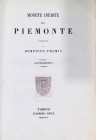 PROMIS D. - Monete inedite del Piemonte - Stamperia Reale, Torino 1866 - Pp. 63, tavv.