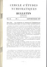 BAR Marc. - Le modalites de l'influence de l'hellenisme sur les monnaies gallo-belges du temps de Cesar. Bruxelles, 1987. 4 fascicoli completo. pp.107...