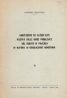 CROCICCHIO Giuseppe. – Annotazioni su alcuni dati rilevati dalle grida pubblicate nel Ducato di Piacenza in materia di circolazione monetaria. Piacenz...