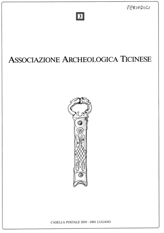 ASSOCIAZIONE ARCHEOLOGICA TICINESE. N. 3. Lugano, 1989. pp 32, illustrazioni nel...