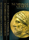 LOTTO di 3 cataloghi Numismatica Genevensis. N. 1-2-3-. 2000\02\04. centinaia di ill. Anche con ingrandimenti. ottimo stato. no resi