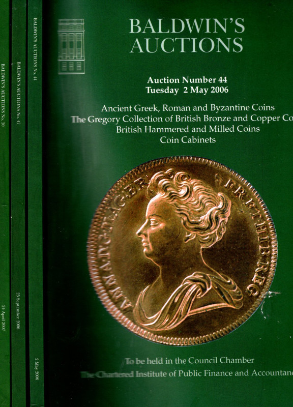 BALDWIN'S. Auction 44-47-50. Collection the Gregory- 3 parti. 2006\07. British b...