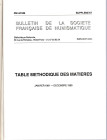 BULLETIN de la SOCIETE FRANCAISE de NUMISMATQUE. 1985, 9 fascicoli + supplemento. brossure ed. buono stato. contengono ottimi piccoli contributi di nu...