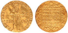 Koninkrijk Holland (Lodewijk Napoleon 1806-1810) - Gouden Dukaat 1806 Dordrecht (Sch. 120bis RRRR / Delm. 1176B R4) - 3.25 gram - Obv. Knight with swo...