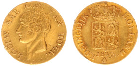 Koninkrijk Holland (Lodewijk Napoleon 1806-1810) - Gouden Dukaat 1809 - 3rd type (Sch. 132 / Delm. 1180) - 3.43 gram - Obv. Bust Lodewijk Napoleon to ...