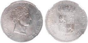 Koninkrijk Holland (Lodewijk Napoleon 1806-1810) - 2½ Gulden 1808 Lodewijk Napoleon mm. bee (vgl. Sch. 136b /RR) with edge lettering 'DE NAAM DES HEER...