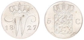 Koninkrijk NL Willem I (1815-1840) - 5 Cent 1827 U (Sch. 317) - VF