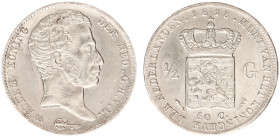 Koninkrijk NL Willem I (1815-1840) - ½ Gulden 1818 U (Sch. 279/R) - a.XF, rare (mintage 50.558 pcs), cleaned