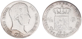 Koninkrijk NL Willem I (1815-1840) - ½ Gulden 1830 B altered date from 182_ (cf. Sch. 283) - good Fine