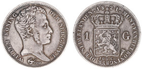 Koninkrijk NL Willem I (1815-1840) - 1 Gulden 1821 U (Sch. 261) - a.VF
