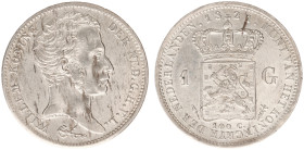 Koninkrijk NL Willem I (1815-1840) - 1 Gulden 1821 U (Sch. 261) - VF/XF, cleaned
