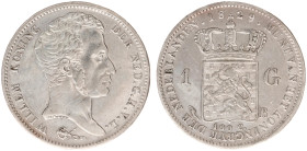 Koninkrijk NL Willem I (1815-1840) - 1 Gulden 1829 B (Sch. 271) - VF, some light corrosion