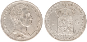 Koninkrijk NL Willem I (1815-1840) - 1 Gulden 1832/24 OVERDATE (Sch. 267ab) - VF, cleaned