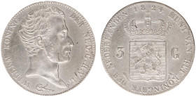 Koninkrijk NL Willem I (1815-1840) - 3 Gulden 1824 U (Sch. 246) - good VF, cleaned