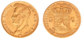 Koninkrijk NL Willem I (1815-1840) - 5 Gulden 1826 B (Sch. 197) - Gold - VF+