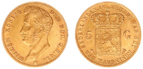Koninkrijk NL Willem I (1815-1840) - 5 Gulden 1827 U (Sch. 196) - Gold - VF+