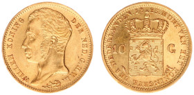 Koninkrijk NL Willem I (1815-1840) - 10 Gulden 1823 U (Sch. 178) - a.XF