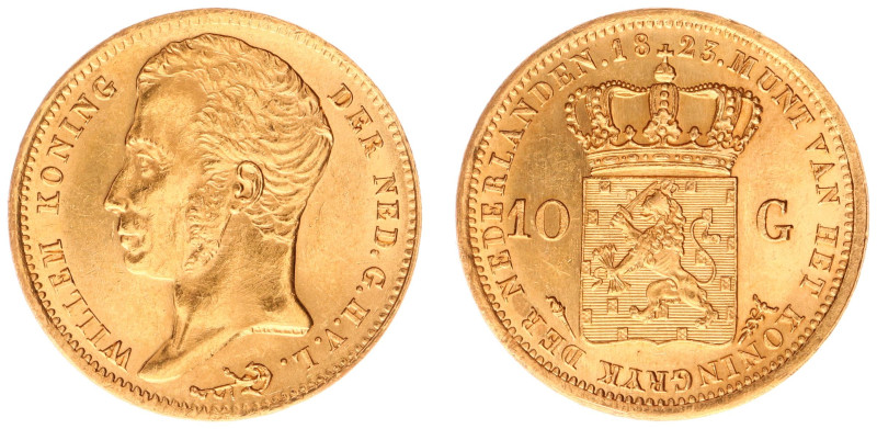 Koninkrijk NL Willem I (1815-1840) - 10 Gulden 1823 U (Sch. 178) - XF