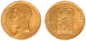 Koninkrijk NL Willem I (1815-1840) - 10 Gulden 1823 U (Sch. 178) - XF