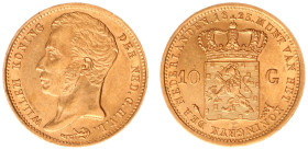 Koninkrijk NL Willem I (1815-1840) - 10 Gulden 1823 U (Sch. 178) - good XF