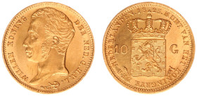 Koninkrijk NL Willem I (1815-1840) - 10 Gulden 1823 U (Sch. 178) - XF+