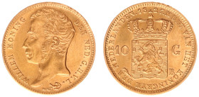 Koninkrijk NL Willem I (1815-1840) - 10 Gulden 1827 B (Sch. 193/S) - a.XF, SCARCE