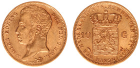 Koninkrijk NL Willem I (1815-1840) - 10 Gulden 1837 (Sch. 187) - Gold - XF, lightly polished