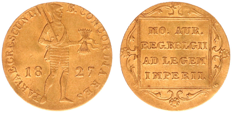 Koninkrijk NL Willem I (1815-1840) - Gouden Dukaat 1827 B (Sch. 228/RRR) - 3.47 ...