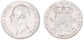 Koninkrijk NL Willem II (1840-1849) - ½ Gulden 1848 (Sch. 531) - a.XF