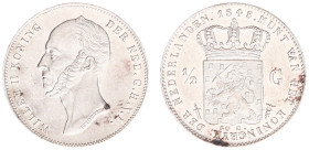 Koninkrijk NL Willem II (1840-1849) - ½ Gulden 1848 (Sch. 531) - XF, some black spots