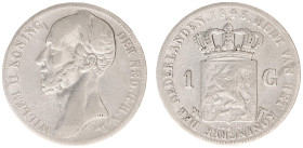 Koninkrijk NL Willem II (1840-1849) - 1 Gulden 1843 (Sch. 520) - a.VF