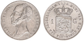 Koninkrijk NL Willem II (1840-1849) - 1 Gulden 1846 mm. sword (Sch. 524) - UNC
