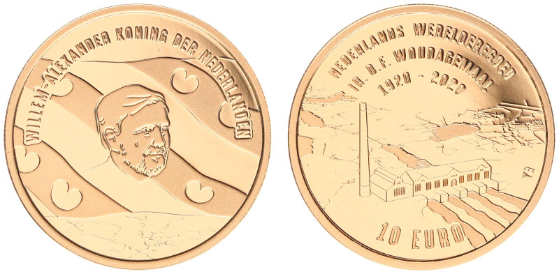 Koninkrijk NL Willem-Alexander (2013- ) - 10 Euro 2020 "Woudagemaal" - Gold - Pr...