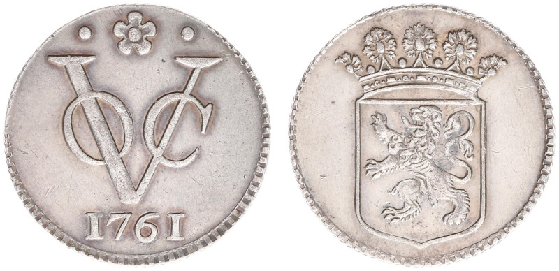 Verenigde Oost-Indische Compagnie (1602-1799) - Holland - Duit 1761 struck in si...