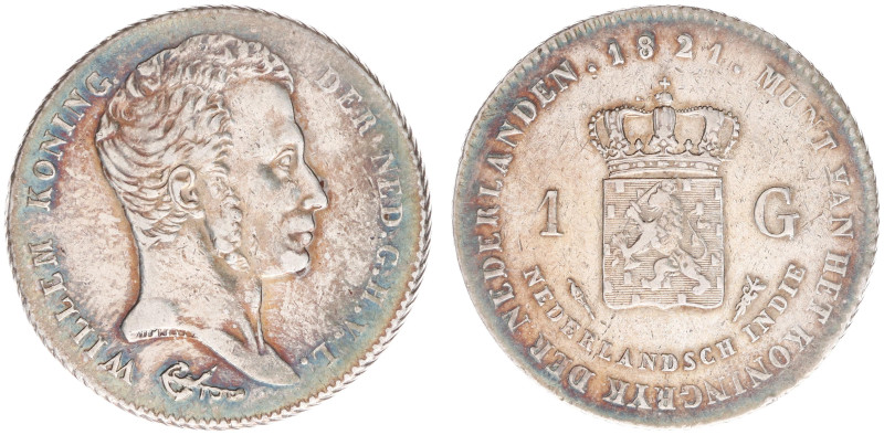 Nederlands-Indië - Nederlands-Indisch Gouvernement (1816-1949) - 1 Gulden 1821 (...