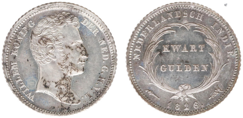 Nederlands-Indië - Nederlands-Indisch Gouvernement (1816-1949) - ¼ Gulden 1826 m...