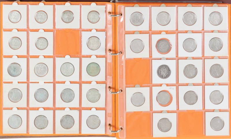 Coins Netherlands in albums - Extensive collection Netherlands a.w. 10 cent 1898...