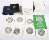 Coins Netherlands Oversea in boxes - box with silver coins Aruba and Nederlandse Antillen in Proof, Prooflike and FDC