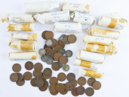 Coins Netherlands Oversea in boxes - Box with circulation coins Curacao and Neth. Antilles with many small silver coins