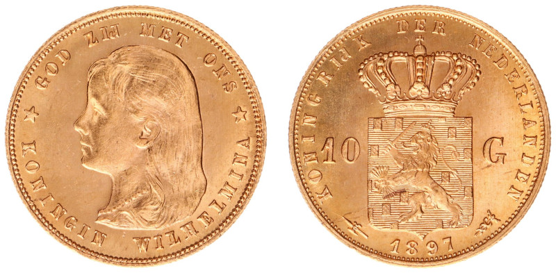 Gold coins - mail bid sale - Netherlands - Gouden Tientjes 1875-1933 - 10 Gulden...