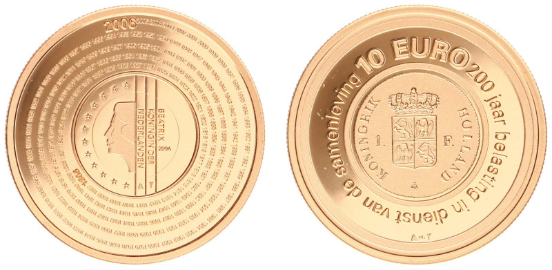 Gold coins - mail bid sale - Netherlands - Euro's - 10 Euro 2006 'Belastingdiens...