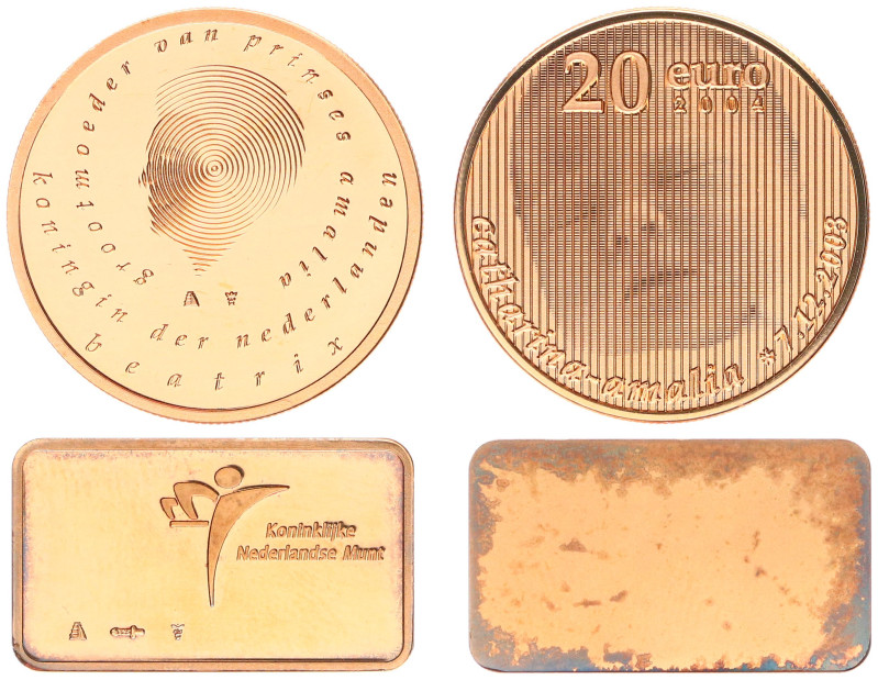 Gold coins - mail bid sale - Netherlands - Euro's - 20 Euro 2004 'Geboortemunt' ...