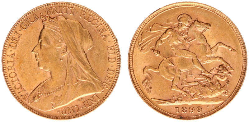 Gold coins - mail bid sale - England - Sovereign 1899 (KM785, S.3874, Fr.396) - ...