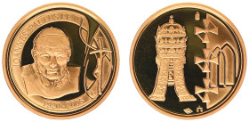 Gold medals - mail bid sale - Miscellaneous - Medal 'Pope John Paul II - Karel Wojtyla 1920-2005' - Gold .999 - Proof in orig. box with COA