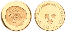 Gold medals - mail bid sale - Miscellaneous - Gold Token Slovenia– KOVNICA DRŽAVNIH KNEZOV CELJSKIH 1436-1456, 5 Gr. 0.900