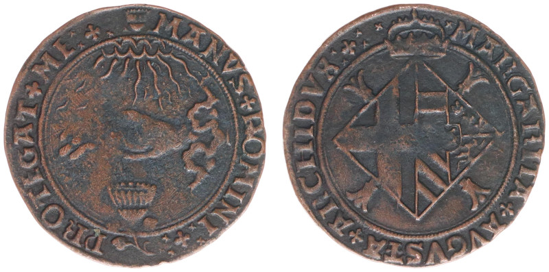 Rekenpenningen / Jetons - 1521 - Jeton 'Margartha of Austria Governor' (Dugn.112...