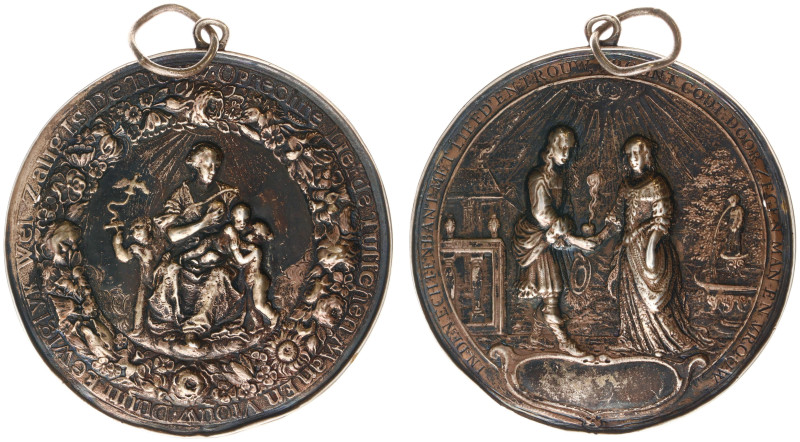 Historiepenningen - ND (1650+) - Plaquette medal 'Algemene huwelijkspenning' by ...