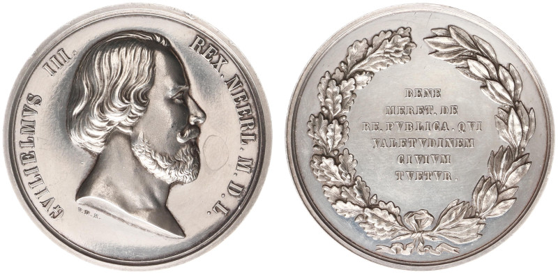 Historiepenningen - 1849 - Medal 'Beloningspenning van koning Willem III voor ge...